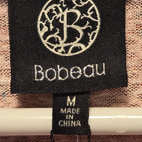 Bobeau top shirt blouse floral pattern orange cream misses size medium NWT - Picture 7 of 8